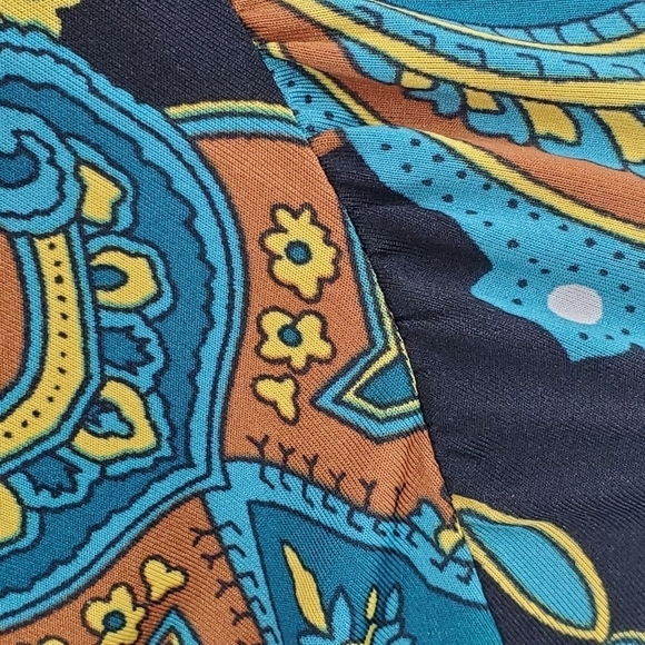 I-N-C International Concepts Woman black and teal tunic top 1X - Picture 6 of 12